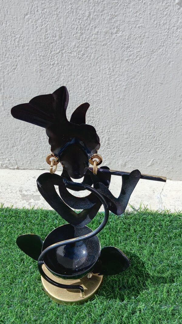 Krishna T light Holder Blue