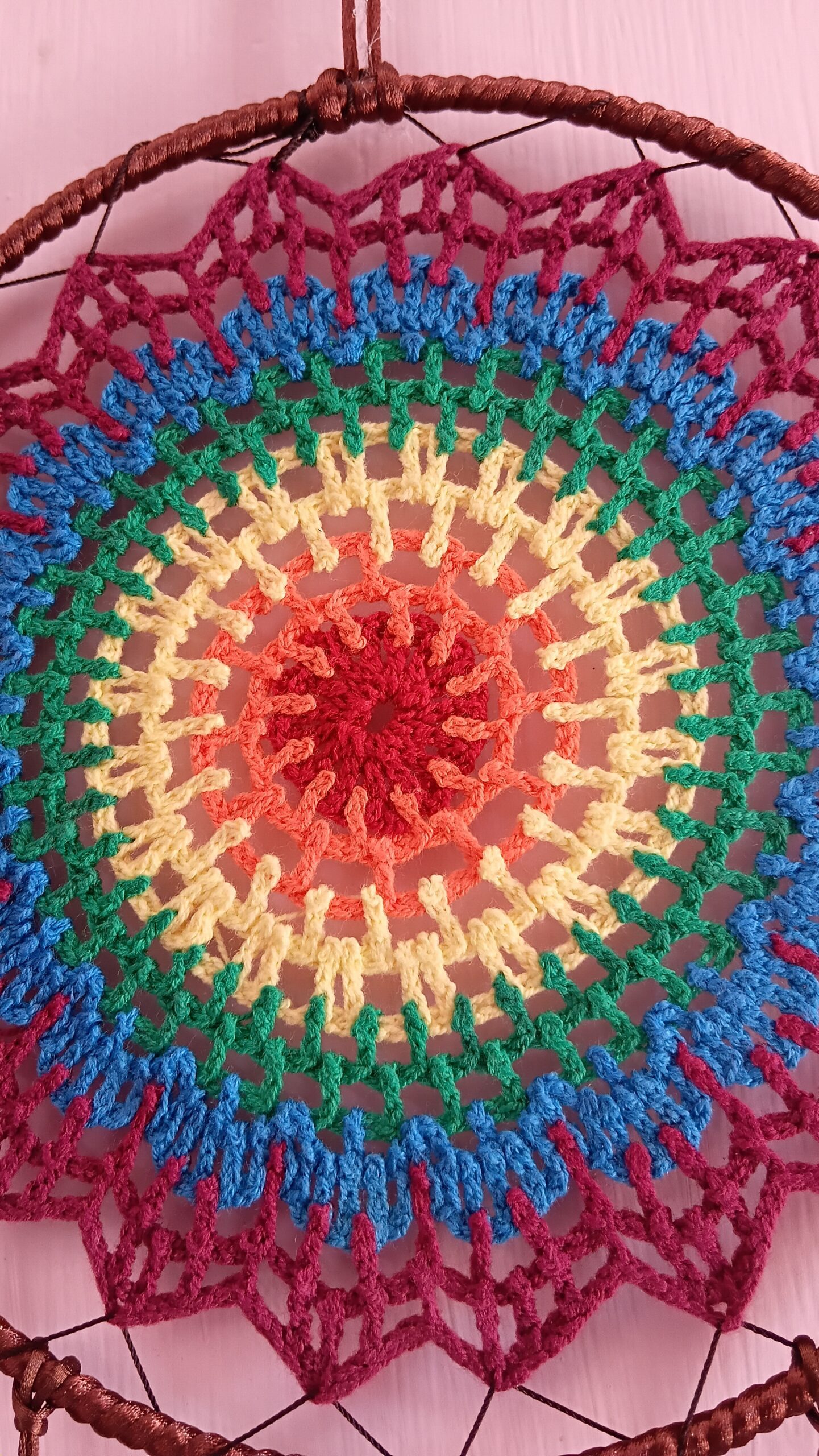 Handmade rainbow dreamcatcher - Image 3