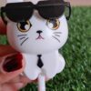 Cute Cat Keyholder white