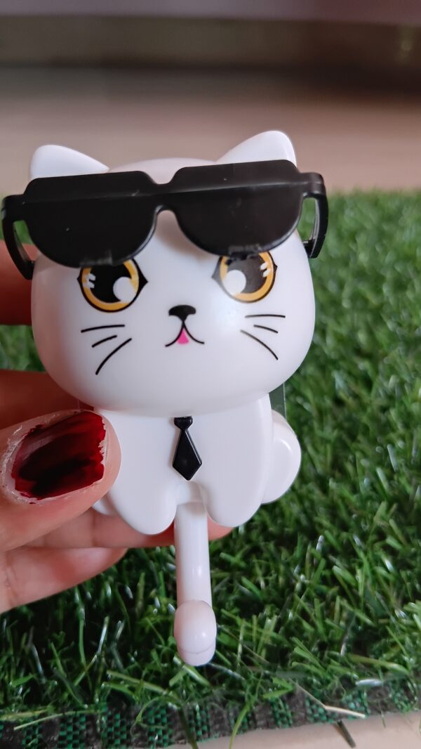 Cute Cat Keyholder white