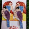 Handmade Bird Earrings. Made with colourful beads - Modern and Trendy