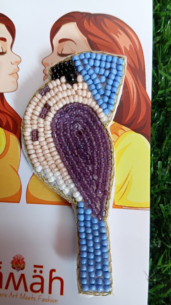 Handmade Bird Earrings. Made with colourful beads - Modern and Trendy