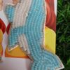 Handmade Beaded Dolphin Earrings Blue
