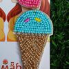 Handmade Beaded Cone Icecream Earrings