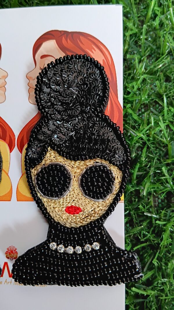 Handmade Beaded Boss lady Earrings