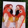 Handmade beaded Orange Bird