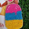 Handmade beaded Icecream earrings colourful