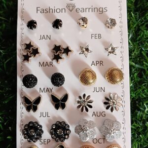 Set of 12 earrings - High Quality