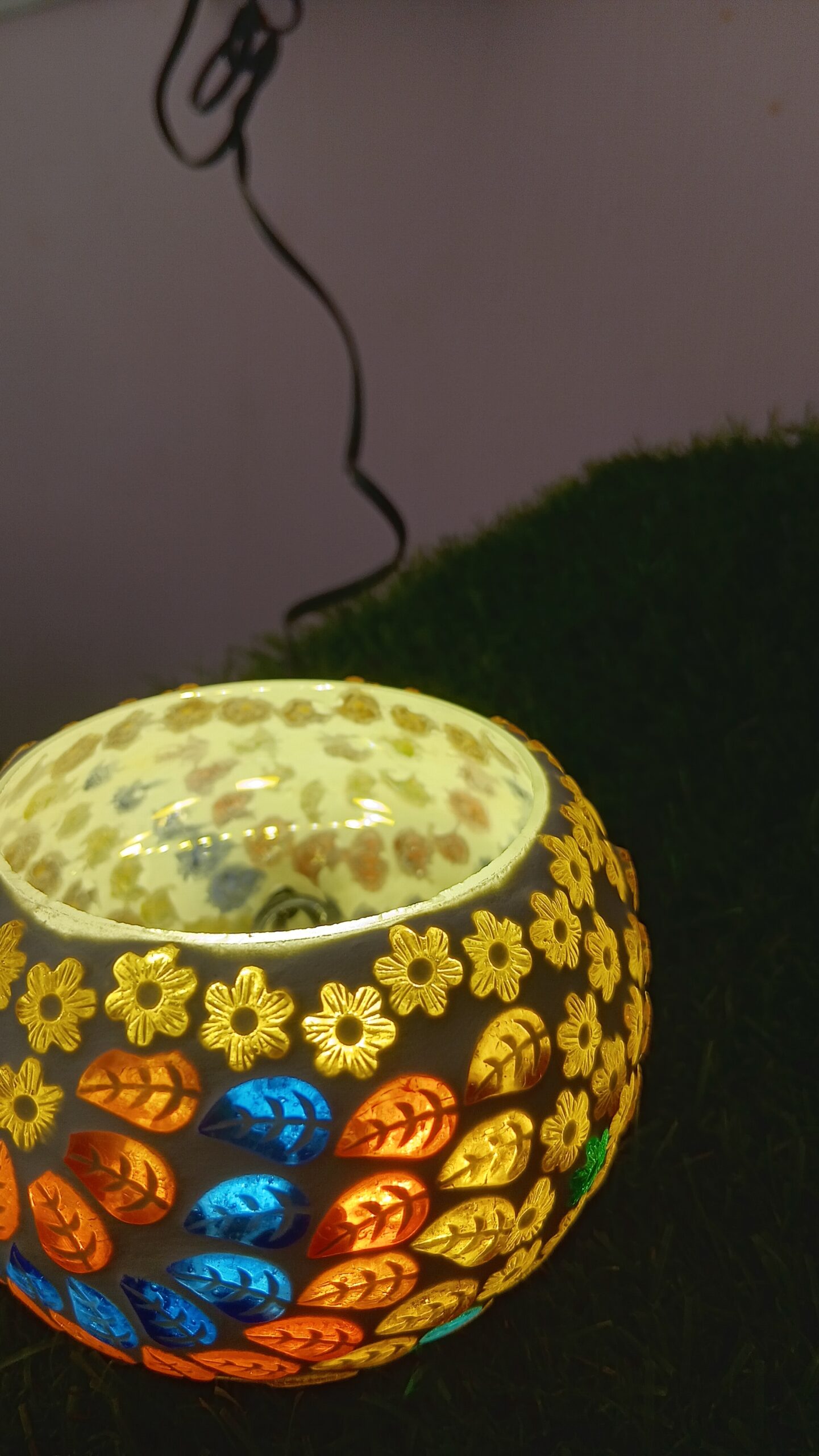 Mosaic Glass LED Tea light - Image 5