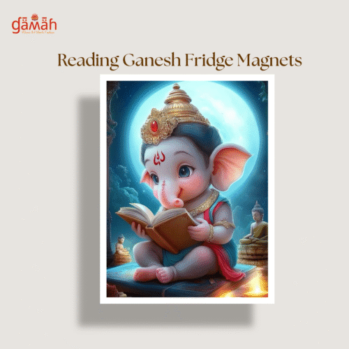 Reading Ganesh Fridge Magnet