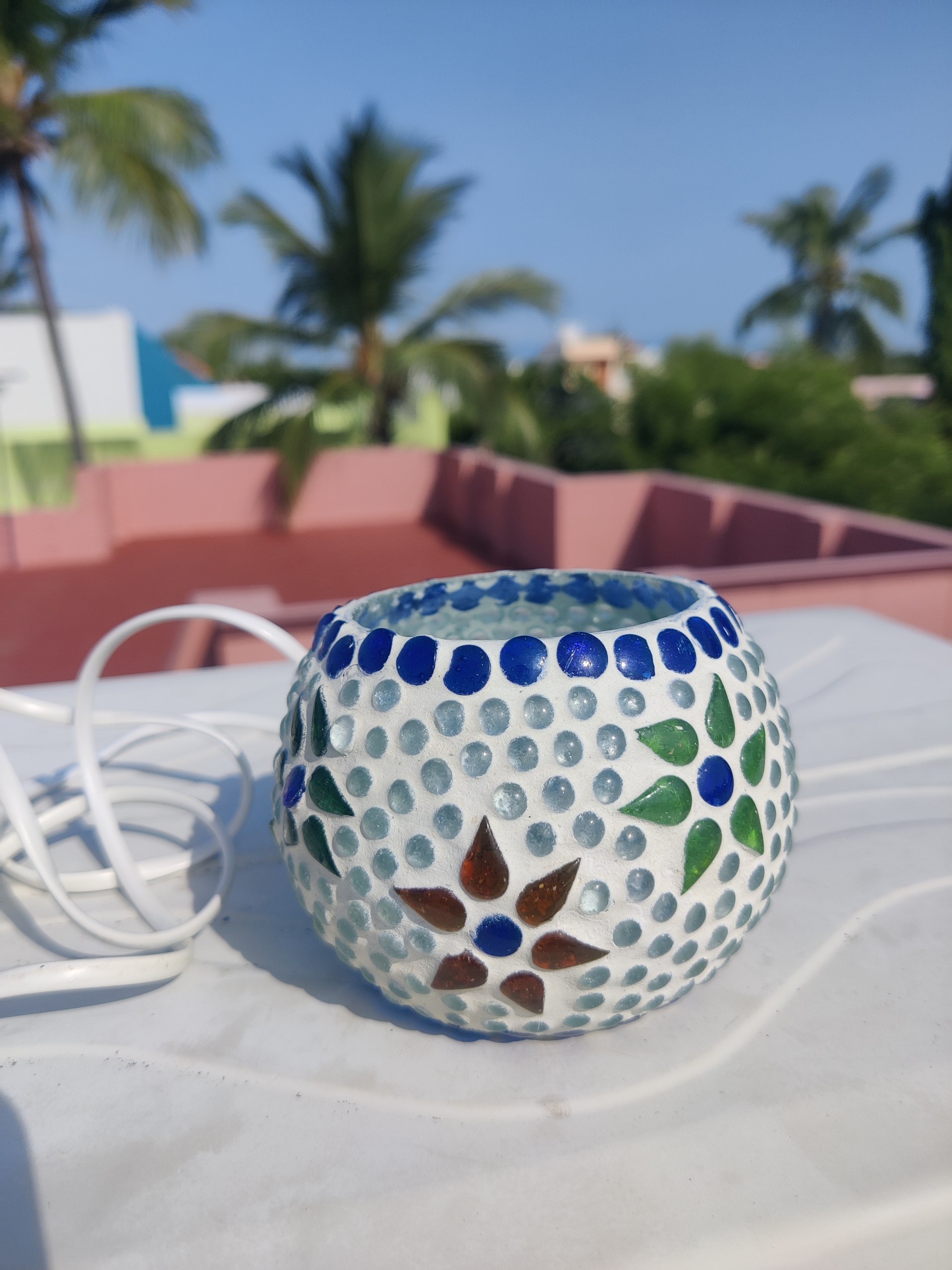 Mosaic Glass LED Tea light - Image 7