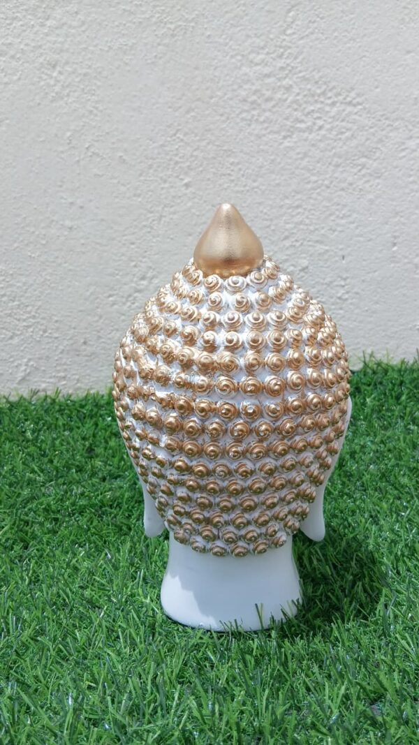 Buddha Face Small White