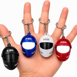 Helmet Keychain with LED Light