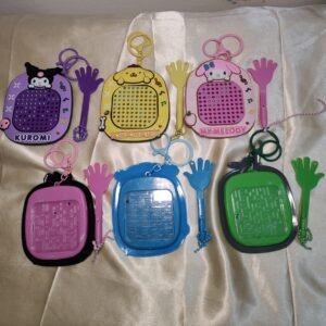2 in 1 Magnetic Draw board and Maze game keychain for kids